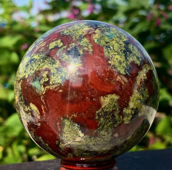 

natural the dragon blood stone quartz crystal sphere ball healing41893539788529