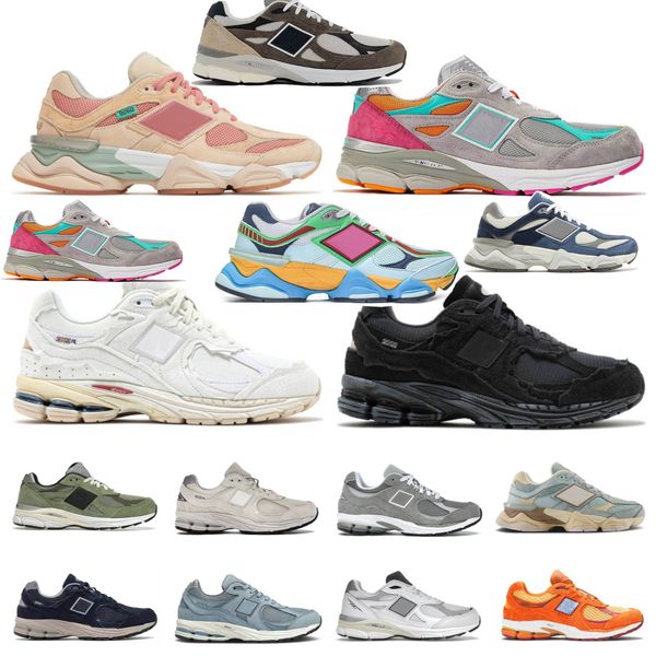 

2002r 9060 athletic mens women luxury casual shoes designers women protection pack sea salt rain cloud grey sail black camo platform sport s