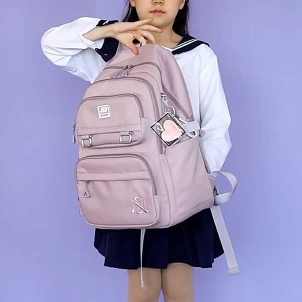 

fashion multi pocket nylon backpack travel rucksack cute casual daypack school bag for women student teenagers 0728