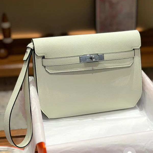 

women real leather shoulder bags depeches 25cm clutches envelope messenger bag sling purses and handbags 2023 new luxury brand cow skin with