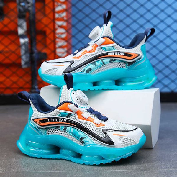 

new style children thick sole running shoes kids casual sneakers boys girls breathable sports trainers pink blue youth walking shoes