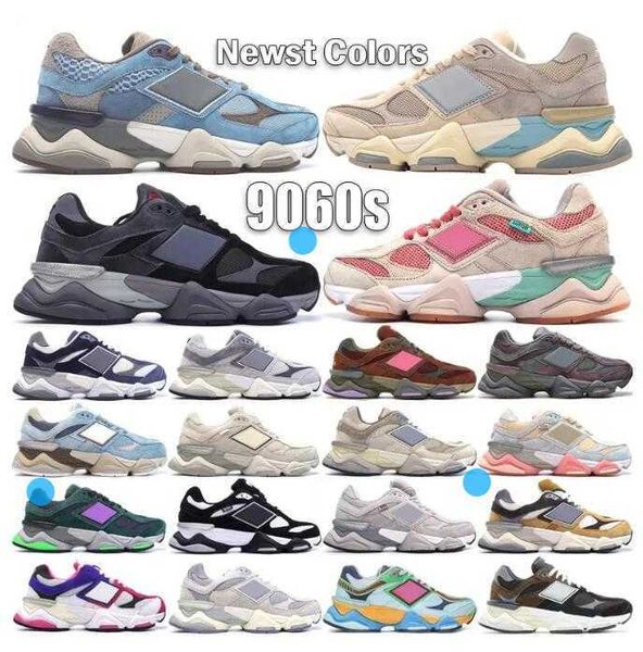 

2023 new 9060 9060s joe freshgoods men women running shoes suede 1906r designer outdoor sports penny cookie pink baby shower blue sea salt n, Black