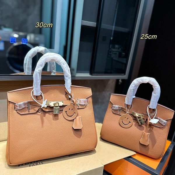 

shoulder bags for women birkin tote bag cowskin genuine leather handbag brands with thick strap traveling office ladies purse small or mediu