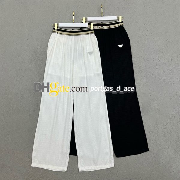 

webbing letter women pants high waist trousers black white casual woman pants
