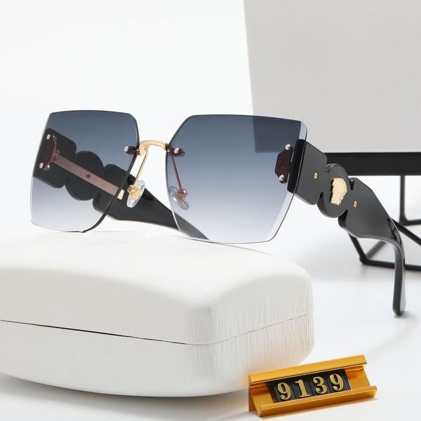 

designer sunglasses for women and men fashion model special uv400 protection letters big leg double beam frame outdoor luxury design women s, White;black