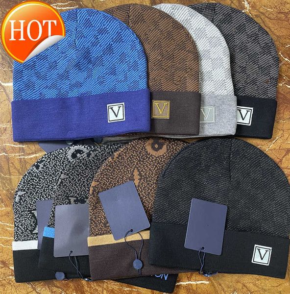 

beanie/skull caps fashion men ladies letter designer hat knitted skull winter beanie hats5k9l, Blue;gray