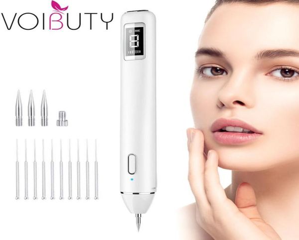 

electric plasma spot mole freckle removal pen with led spotlight remove tattoo machine dark spot remover for face2021280, Black