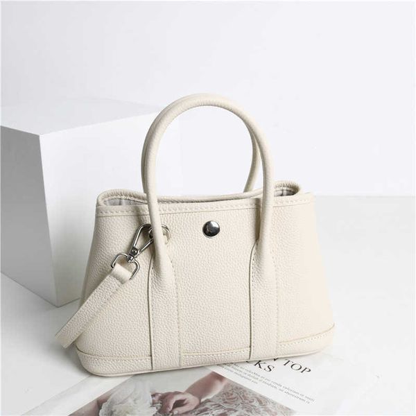 

classic garden party tote bag togo layer cowhide garden bag leather women's 2023 new bucket fashion portable9600