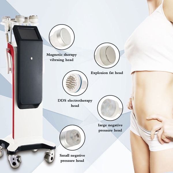 

multifunction vertical 6 handles 40k vacuum cavitation system vacuum cavitation rf laser body slimming machine cellulite reduction