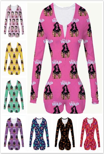 

senyu wap onesie women cardi b short wap dress women pyjamas sleepwear long sleeve short jumpsuit onesie1937160, Black;white
