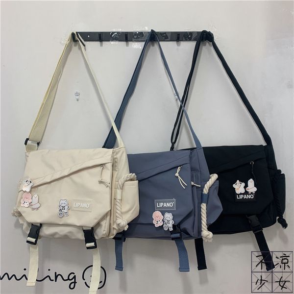 

evening bags canvas diagonal cross bag youth fashion casual version ladies large capacity shoulder solid color women messenger purse 230727