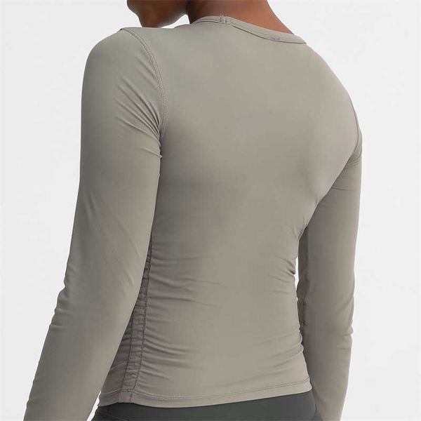 

lulu women yoga naked feel long sleeve shirt running athletic shirt stretchy workout sport woman