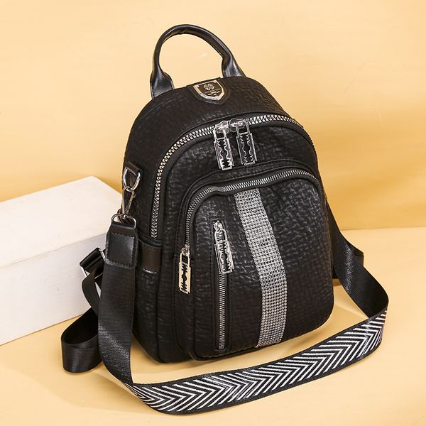 

women backpack style pu leather fashion casual bags small girl schoolbag business lapbackpack charging bagpack rucksack sport&outdoor packs