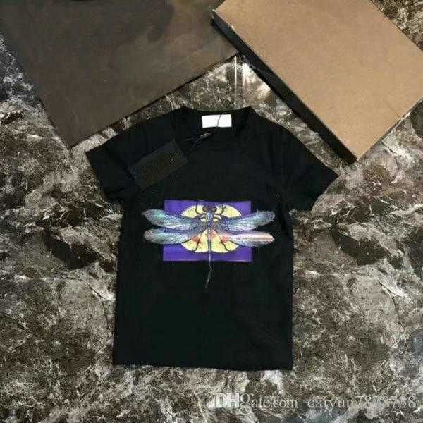 

designer t-shirts summer kids letter printed tees boys girls tshirts baby classic clothing chidlren casual sports tees teen, Blue