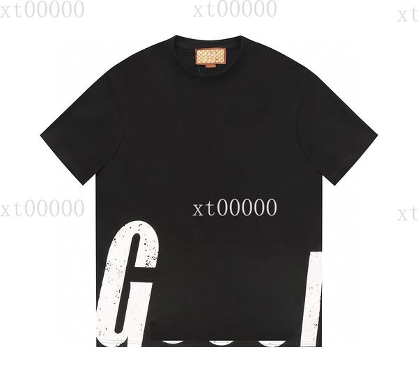 

22ss designer letter printed t shirts tee sweatshirt fashion high street short sleeves summer casual t-shirt breathable men women crew neck, White;black