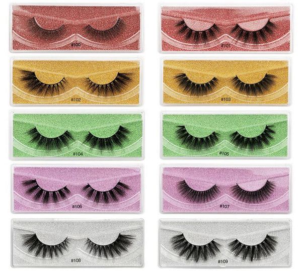 

faux 3d mink natural false eyelashes handmade curly lashes eyelash extension makeup dramatic lash 5 colors9047226