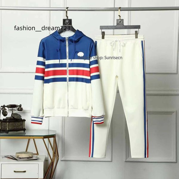 

men's tracksuits 22ss new designer zipper coats street loose suits womens designers hoodies jackets pants fashion sportswear jogging ov, Gray