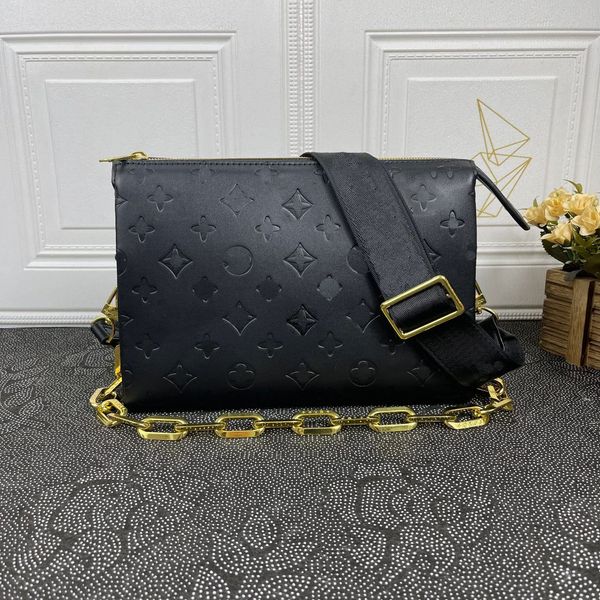 

luxurys fashion coussin women designers bag genuine calf leather embossed chain carry purse clutch crossbody handbag shouler bag m57790