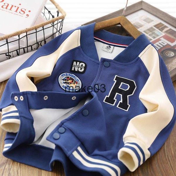 

jackets boys children baseball jacket spring autumn bomber jacket for kids teen korean sport coats students long sleeve 8 10 12 14y j230728, Blue;gray