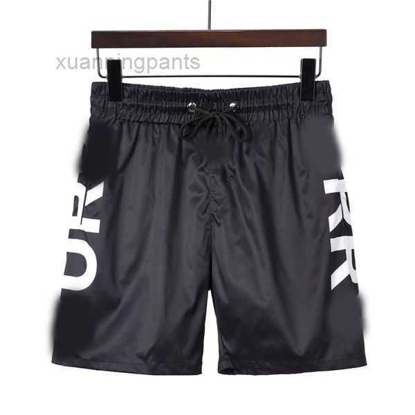

2023 men's shorts fashion waterproof fabric summer men clothing swimwear nylon beach pants swimming board shorts m-3xl qfck, White;black