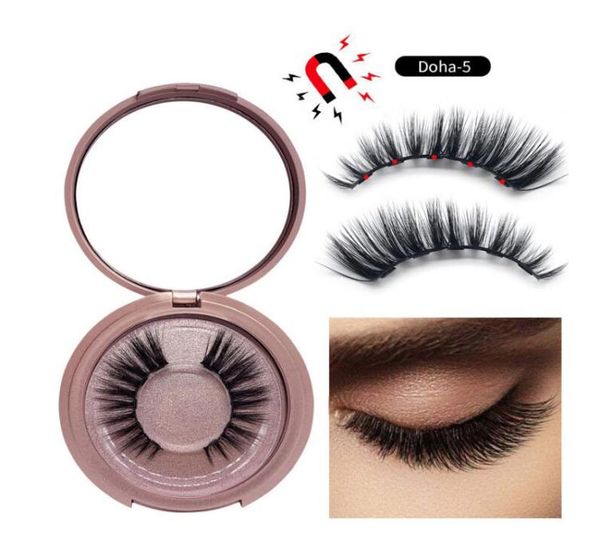

2019 magnetic liquid eyeliner magnetic false eyelashes tweezer set magnet false eyelashes set glue make up tools set5233895