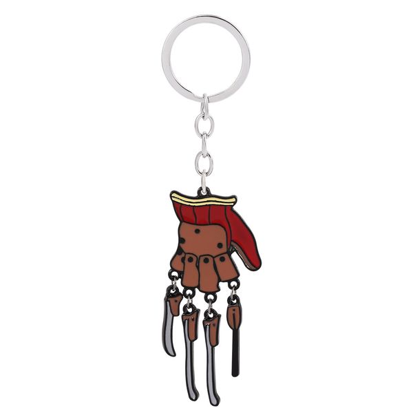 

anime halloween ghost drip oil metal ball bell keychain key ring accesssory, Blue