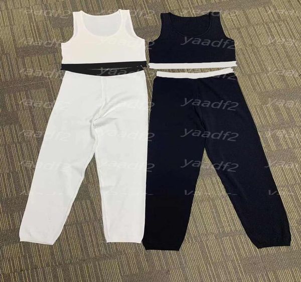 

womens sports tracksuit classic letters printed yoga outfit fitness yoga bra pants white black leotards5684720