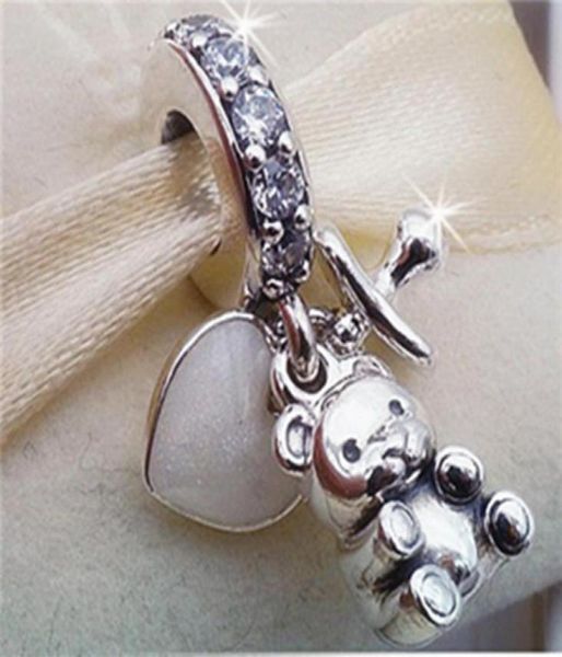 

2017 spring 925 sterling silver baby treasures dangle charm bead fits european jewelry bracelets necklaces & pendant267u4268826, Black