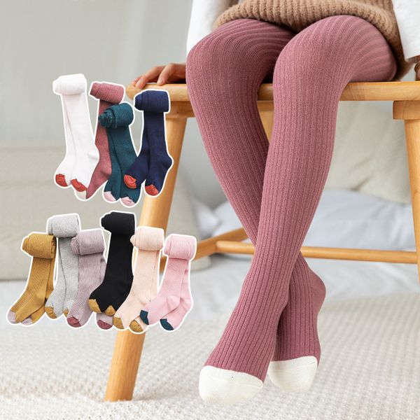 

kids socks 08t kid girl tights baby stockings autumn winter warm child pantyhose cotton pants candy color cute girls trousers 230728, Pink;yellow
