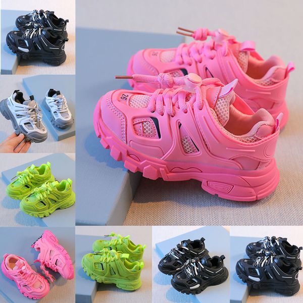 

baby designer shoes kids casual boy girls fashion sneakers party platforms daddy toddler eather childrens sports shoes size 23-37, Black