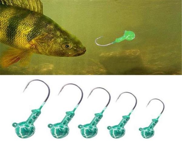 

luminous fishing lure set night glow bait kit hooks012347725653