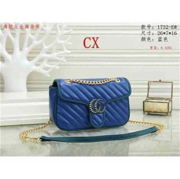 

2023 new luxury bags trend cover type contrast color chain small square