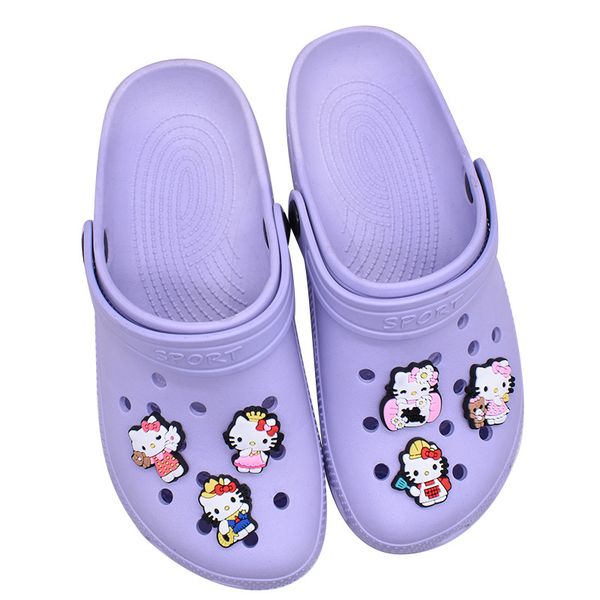 

anime charms wholesale childhood memories cats 49colors funny gift cartoon charms shoe accessories pvc decoration buckle soft rubber clog ch, Blue