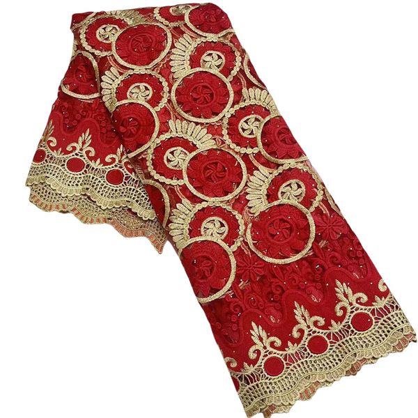 

nigerian african exquisite net cloth gold thread lace fabric with rhinestones ladies dress latest 5 yards high class women dinner party rece, Black;white