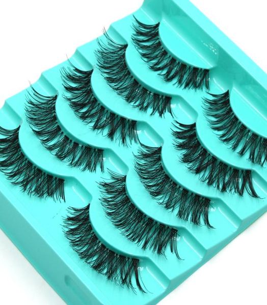 

yokpn new stage false eyelashes naturally thick crisscross messy fake eyelashes handmade transparent stems lashes2971656