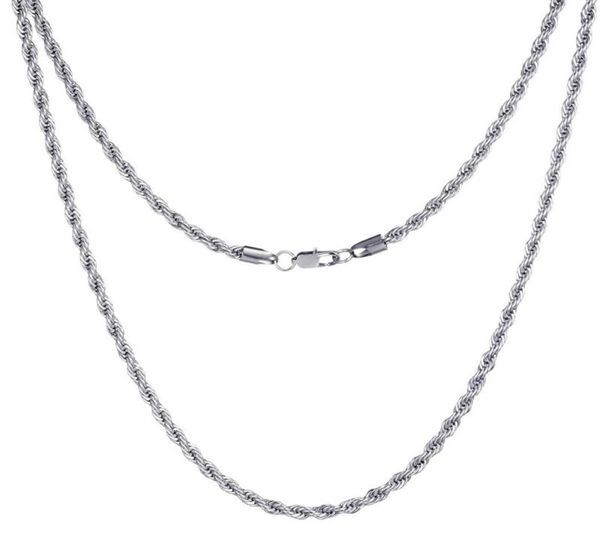 

necklaces for mens stainless steel fashion ed chain necklaces jewelry on the neck long necklace gifts for women accessories6388889, Silver