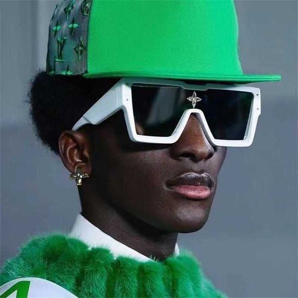 

56% off wholesale of new sunglasses women big square men live sunglasses glasses straight, White;black