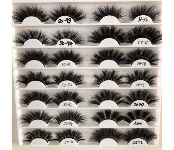 

25mm 5d eyelashes mink thick crisscross cruelty volume lash soft big dramatic full eye lashes makeup tool whole7629854