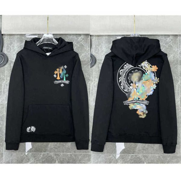 

luxury men's classics sweatshirts jackets brandch hoodies zipper hooded men women designers sanskrit horseshoe cross pullover sweater h, Black;brown