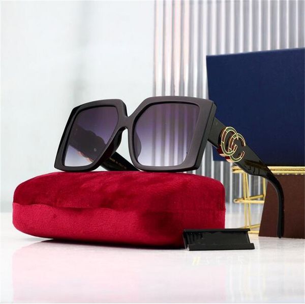 

designer sunglasses fashion retro sunglasses women's men's luxury brand classic casual gift glasses beach shading uv protection po, White;black