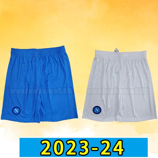 

22 23 napoli soccer shorts osimhen insigne 2023 naples maglia mertens verdi milik men fans player version pink set football pants, Black;red