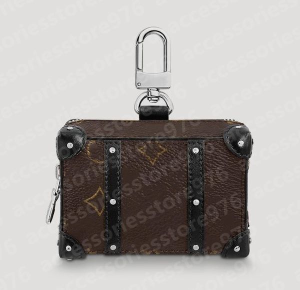 

box mini square gift bag letter keychains keychain wallet pendant women purse accessories bag coin zipper purse old bag flower coin holder, Silver