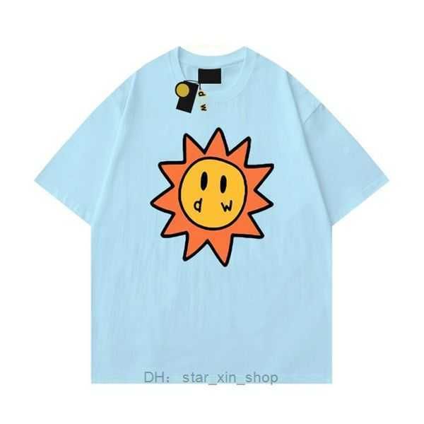 

drews men designer t shirt smiley sun playing cards tee womens graphic printing tshirt summer trend sleeve casual shirts high street house a, White;black