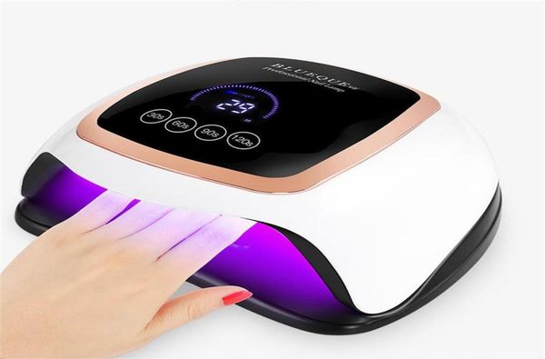 

epacket uv led nail lamp dryer gel light for nails fast drying polish curing lamp professional with 4 timer smart sensor and lcd d7674044