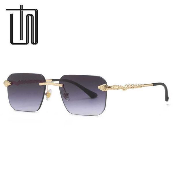 

56% off wholesale of sunglasses new frameless 3037 personalized fashion versatile sunglasses for men and women, White;black