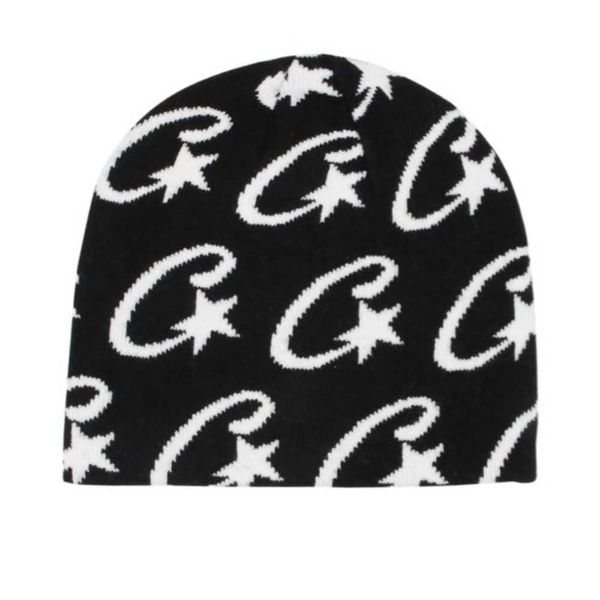 

street punk men's hat hip-hop popular ornaments in the 1990s warm knitted wool beanie y2k, Blue;gray