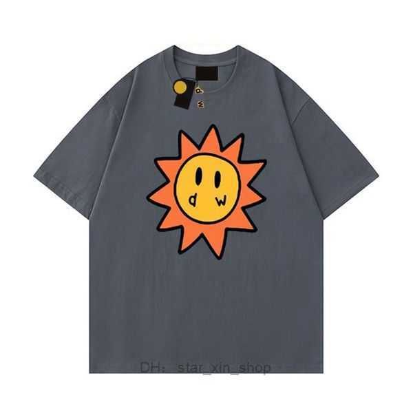 

drews men designer t shirt smiley sun playing cards tee womens graphic printing tshirt summer trend sleeve casual shirts high street house a, White;black