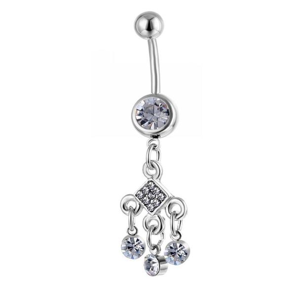 

d0062 belly navel button ring0123456789101112131217627, Silver