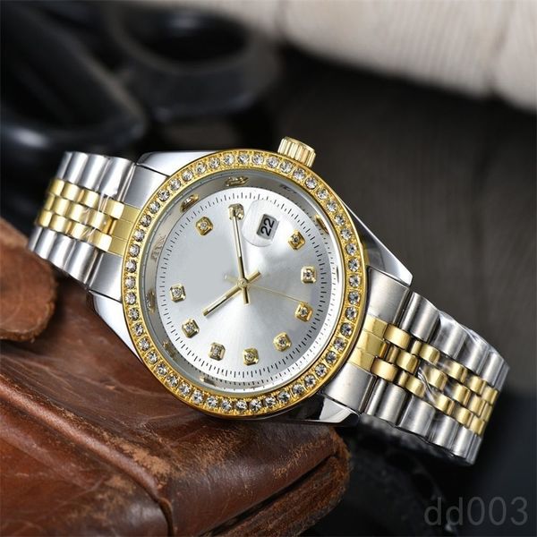 

diamond watch womens watch 41mm 36mm quartz plated gold strap lady montre bp factory mens designer watches datejust 31mm 28mm sb007 c23, Slivery;brown
