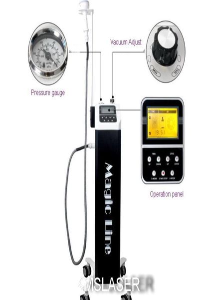 

korea magic line 3 different size handles radio frequency skin liftting rf slimming machine with vacuum led lights in each handles4550113